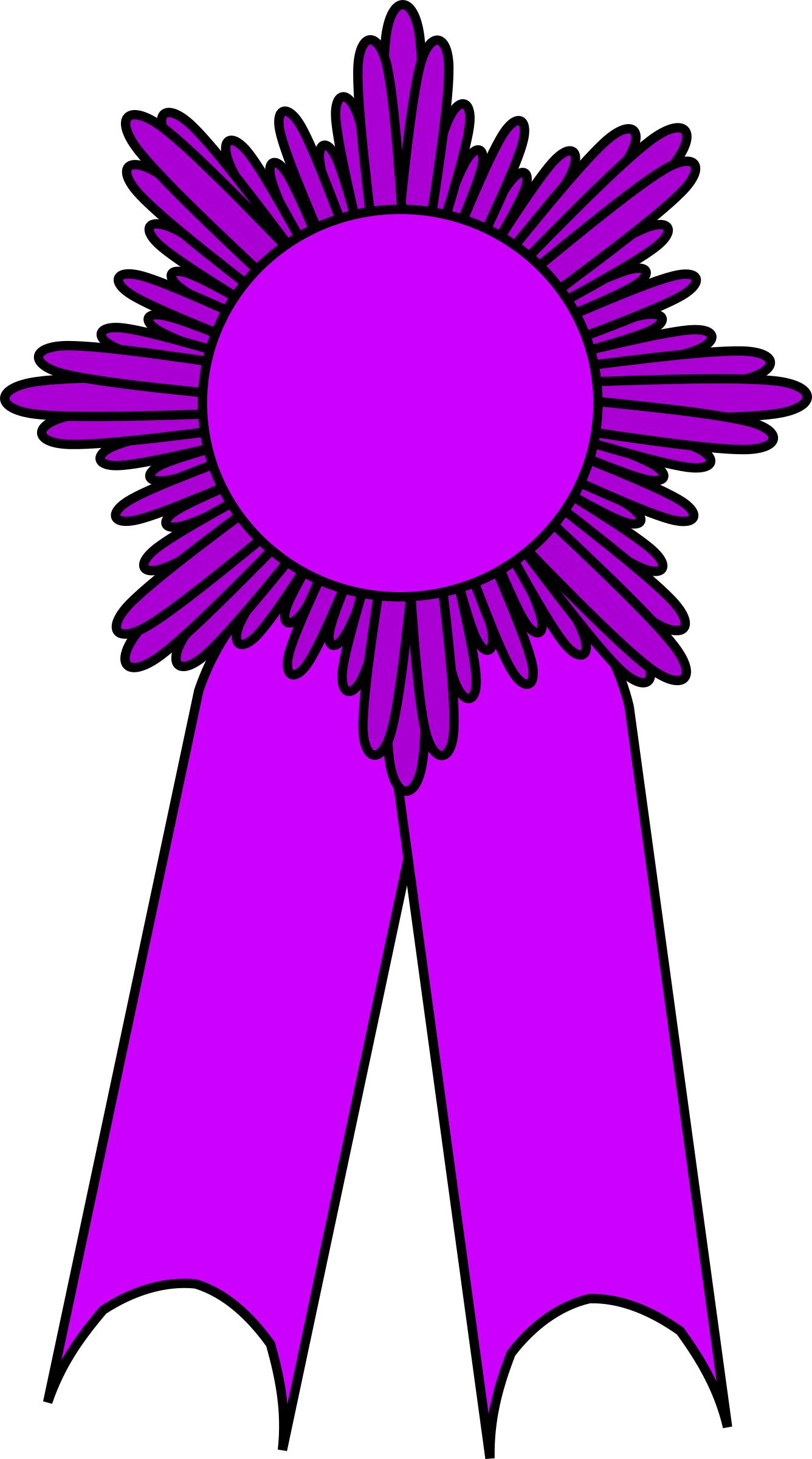 prize ribbon purple png