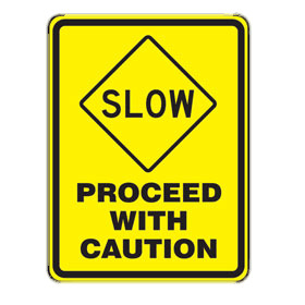 Proceed With Caution Sign png icons