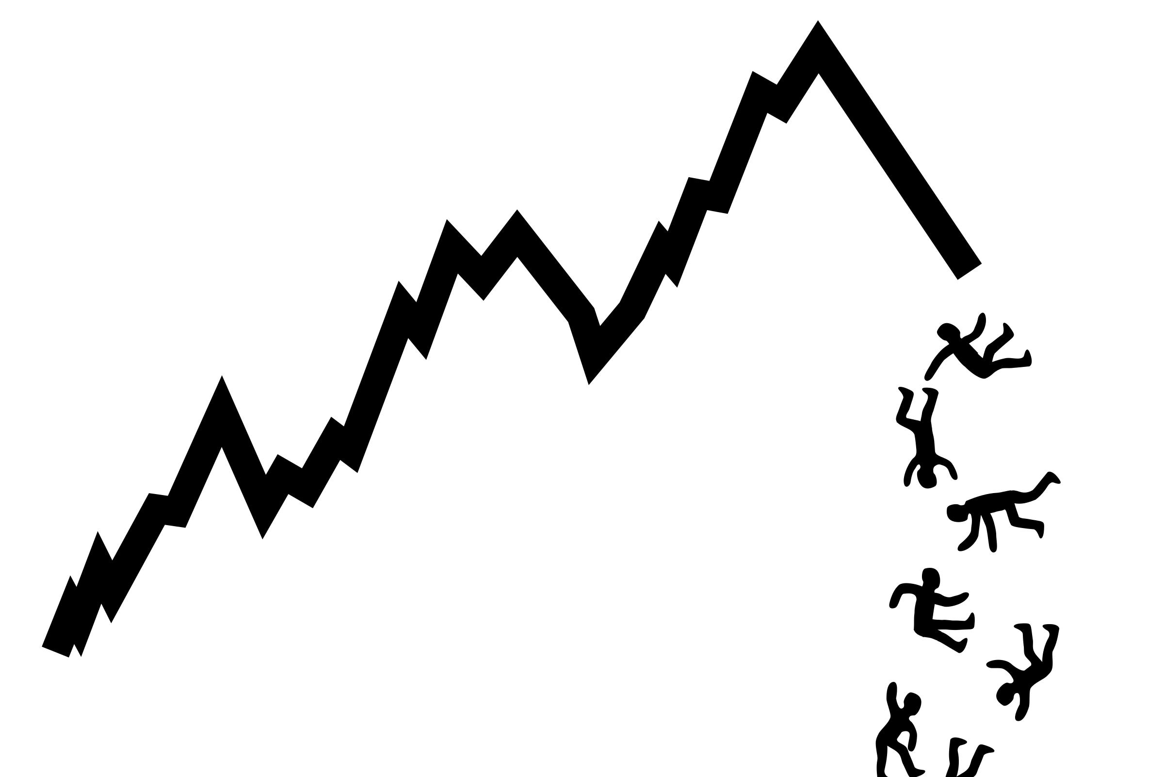 Profit Graph People simple (Stock Market) icons