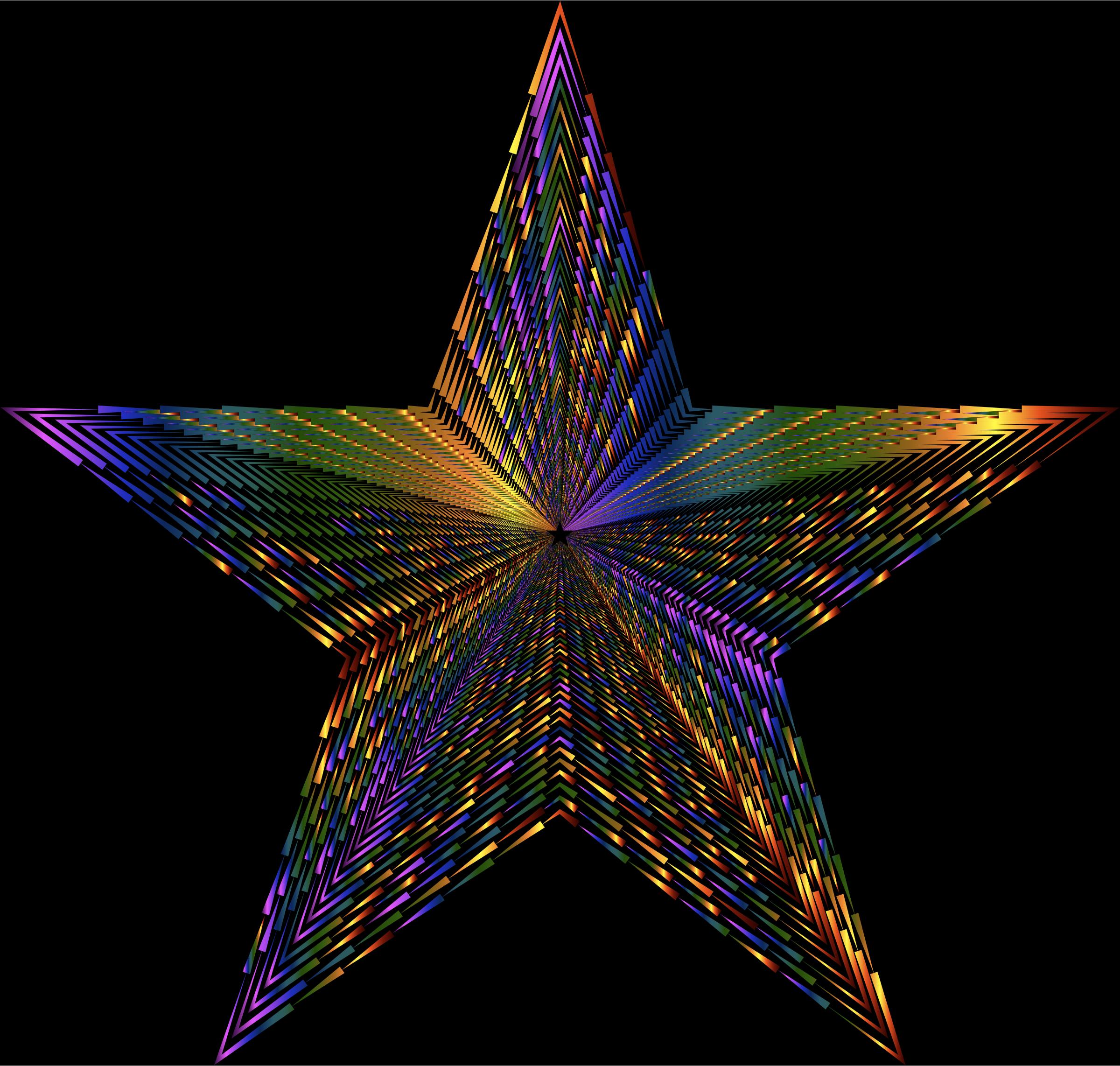 Psychedelic 3D Star Spikes png