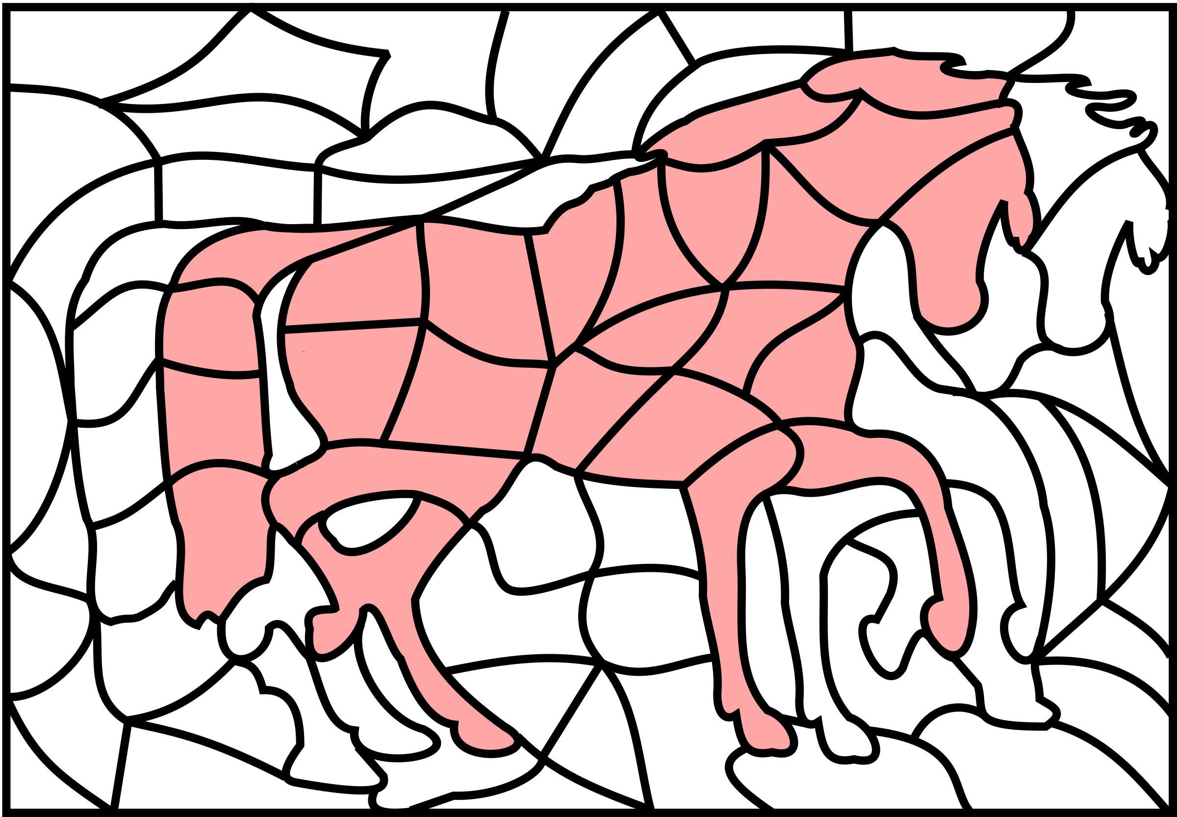 puzzle picture horse png