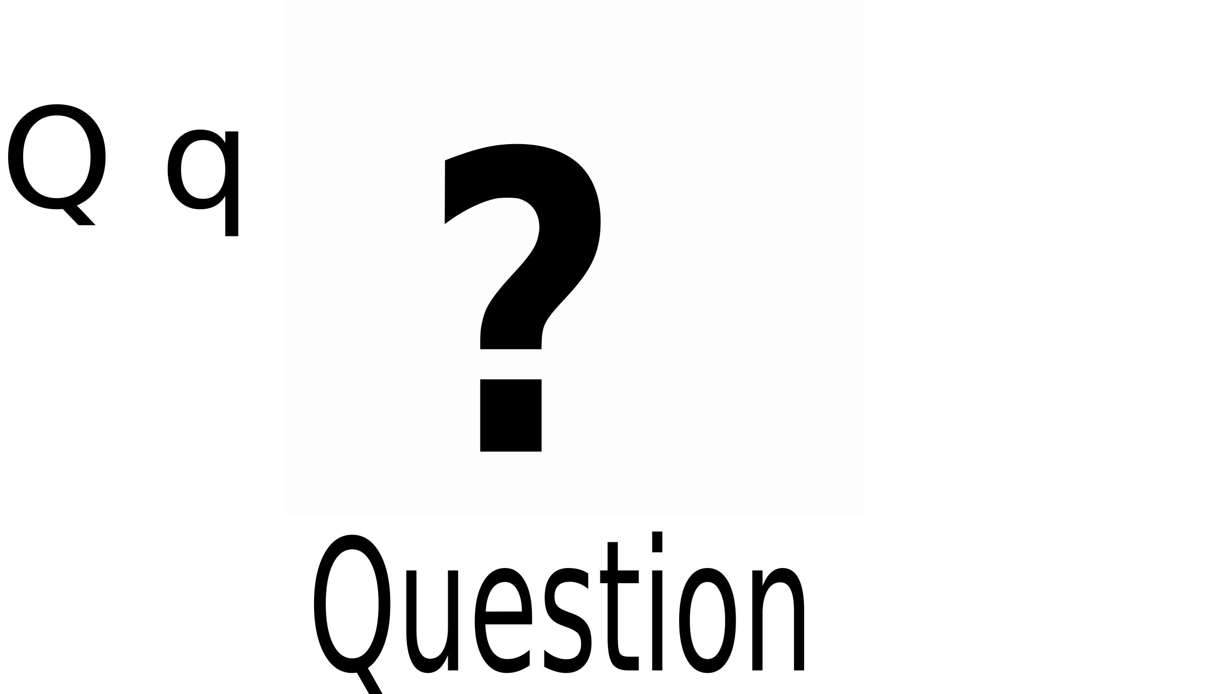 Q for Question PNG icons