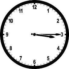 Quarter Past Three Analogue Clock PNG icons