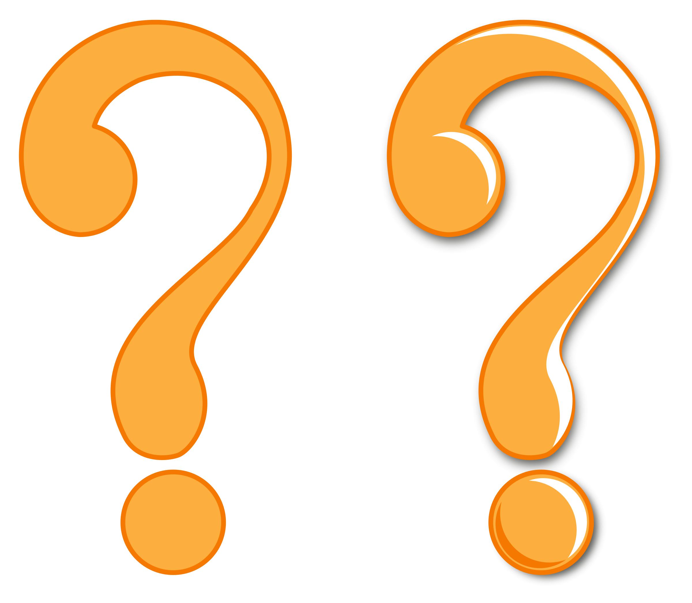 Question Mark symbol flat and glossy png