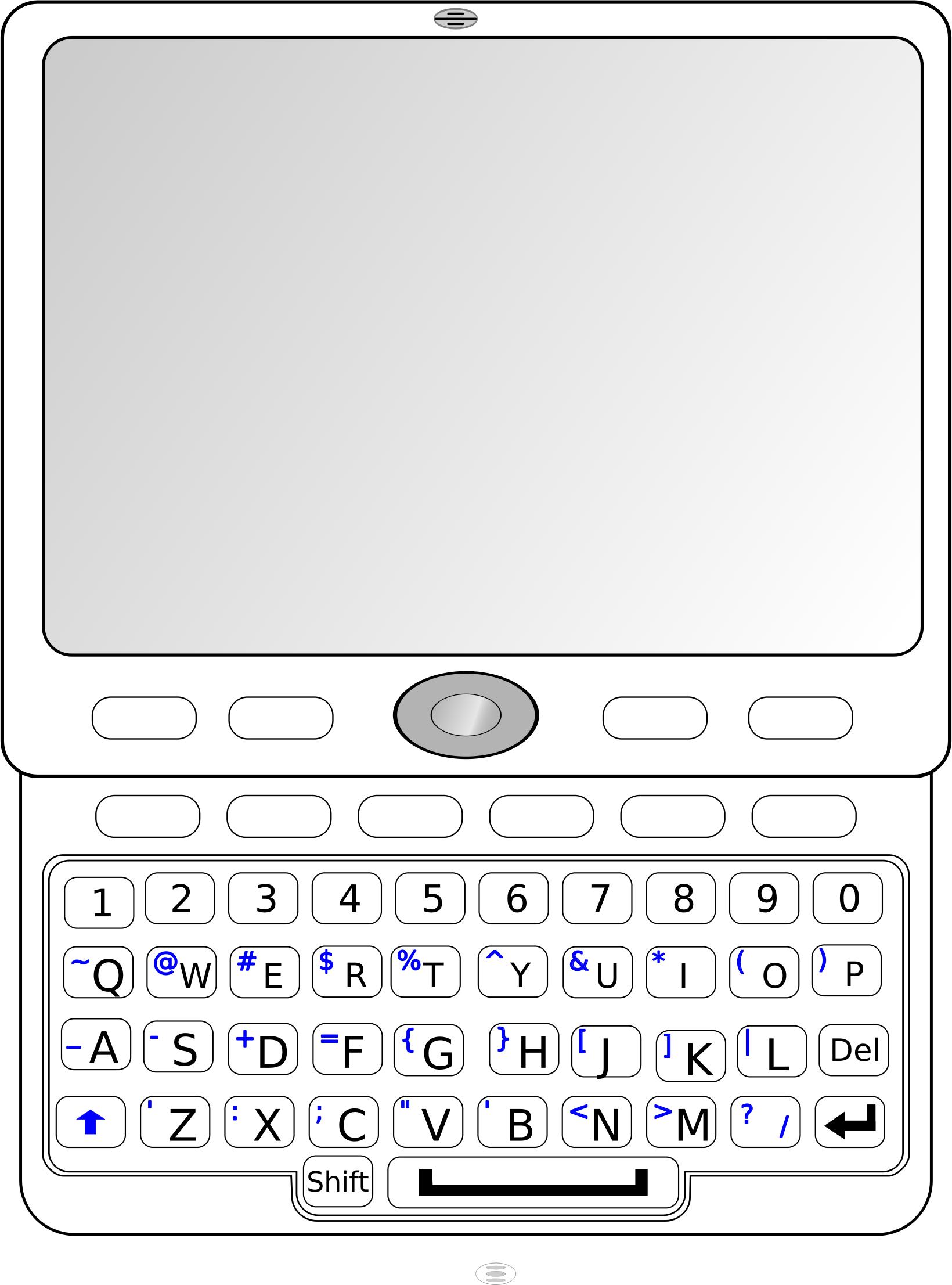 QWERTY Slider Phone png