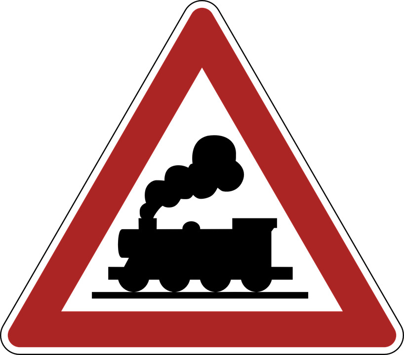 Railway Crossing Road Sign icons