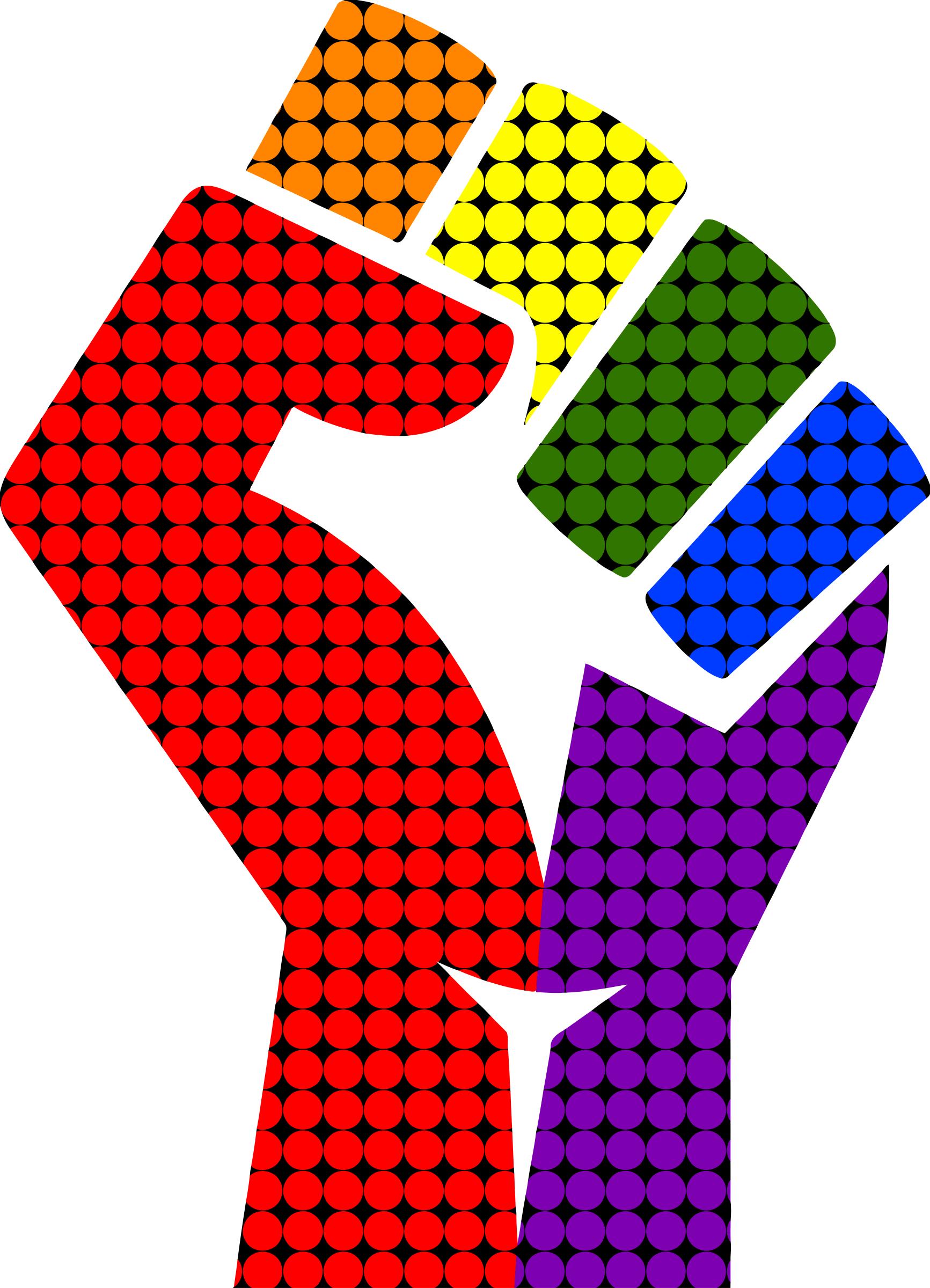Rainbow fist remixed 2 PNG icons