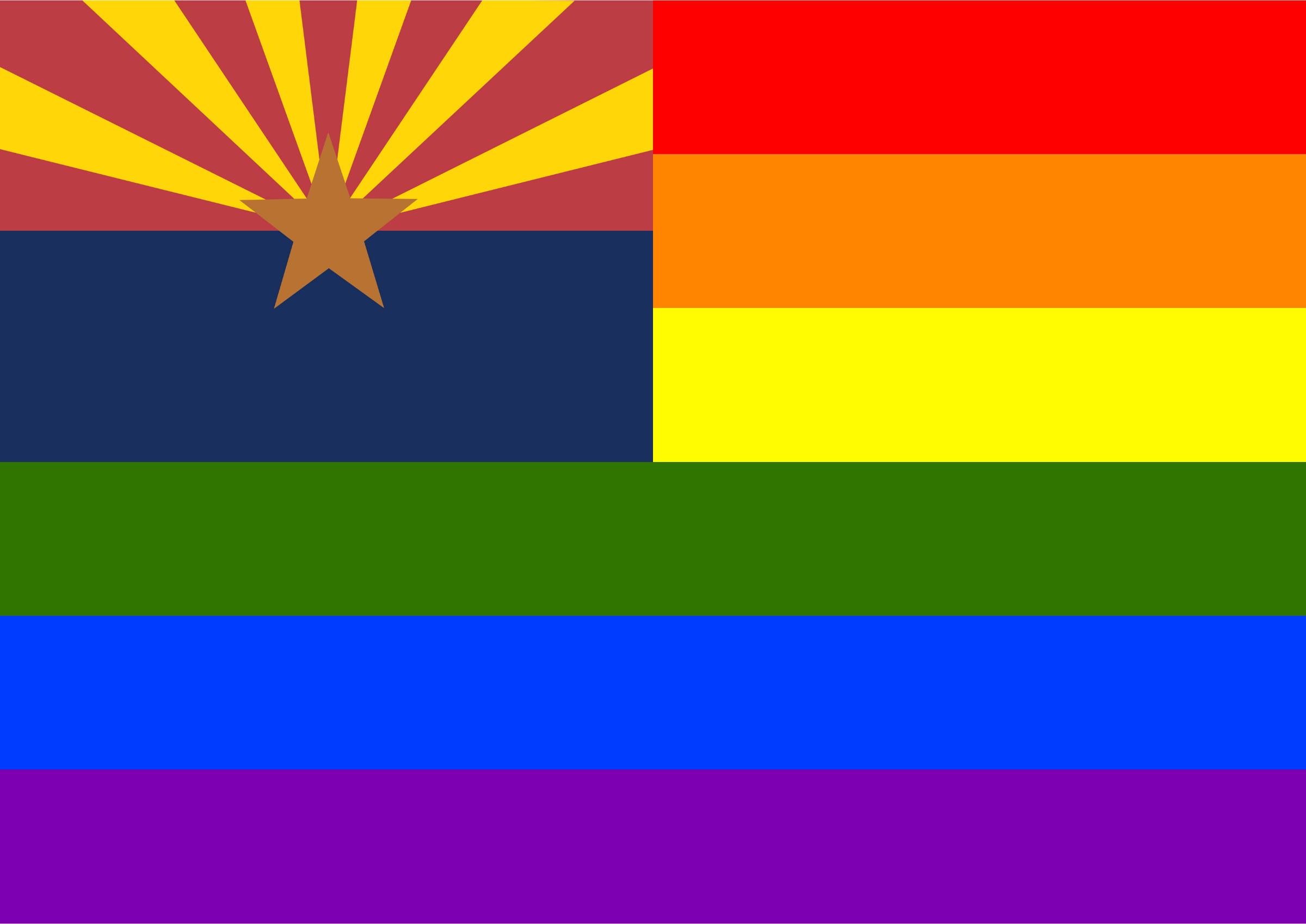 Rainbow Flag Arizona png