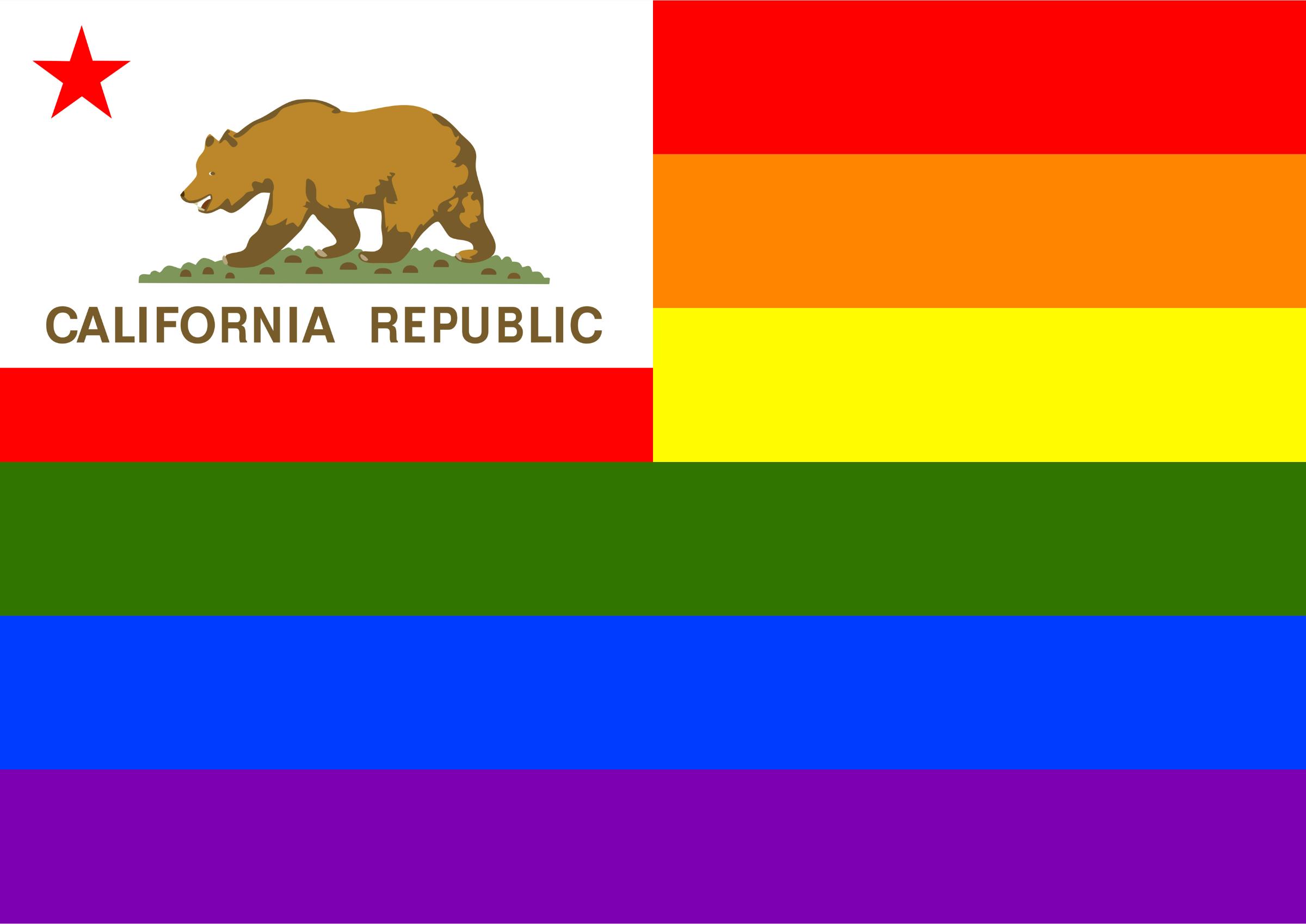 Rainbow Flag California png