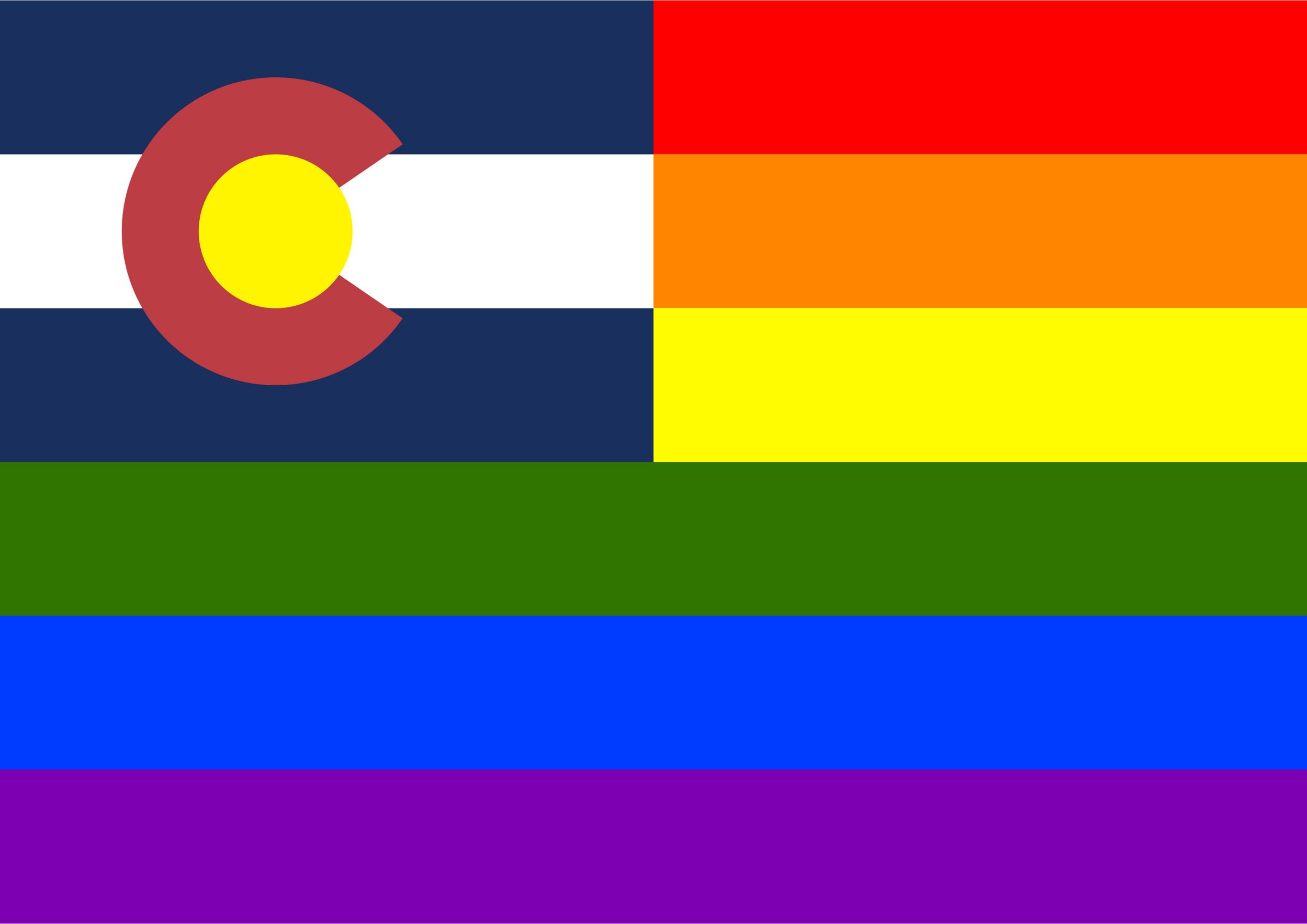 Rainbow Flag Colorado png