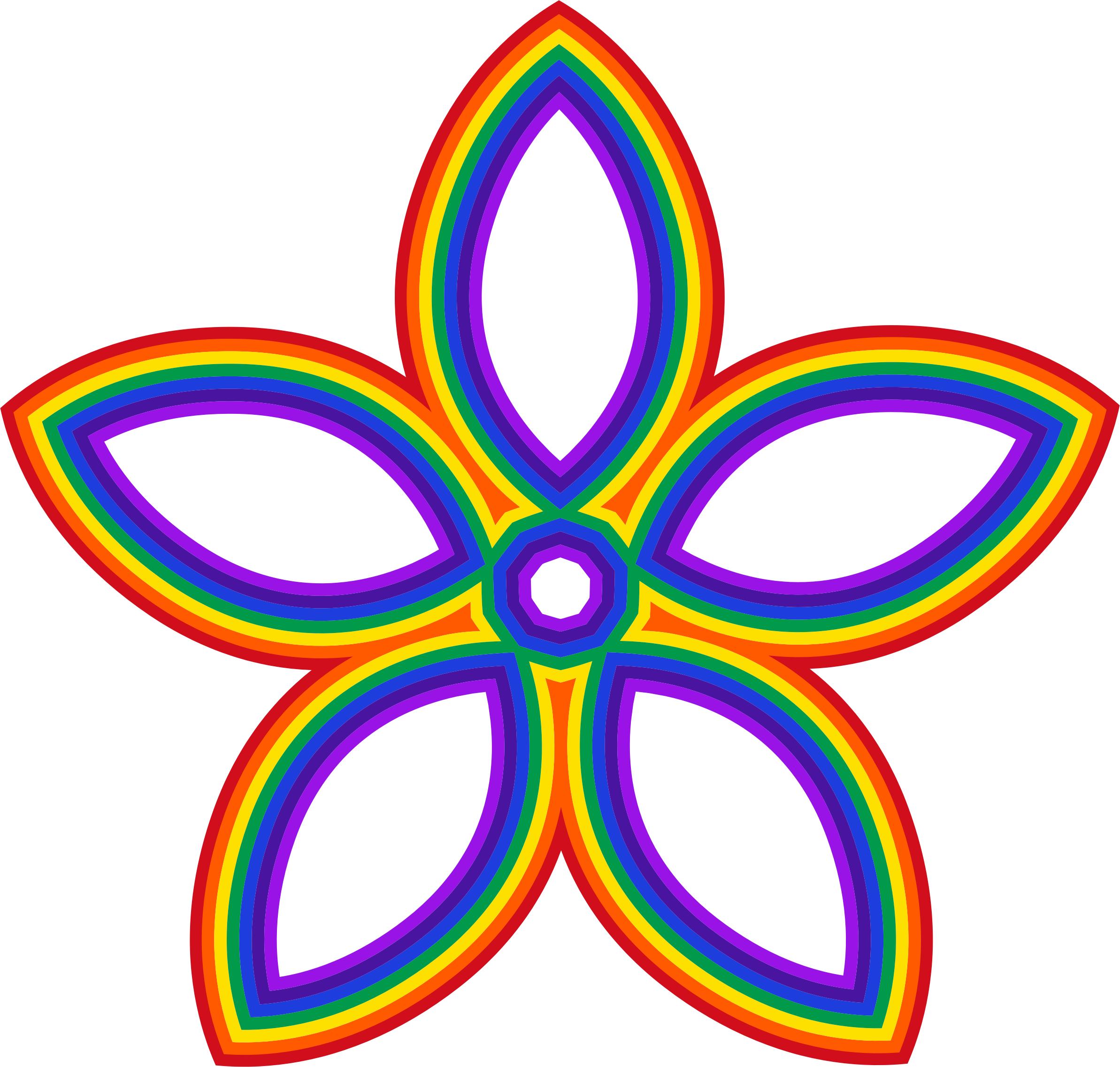 rainbow flower png
