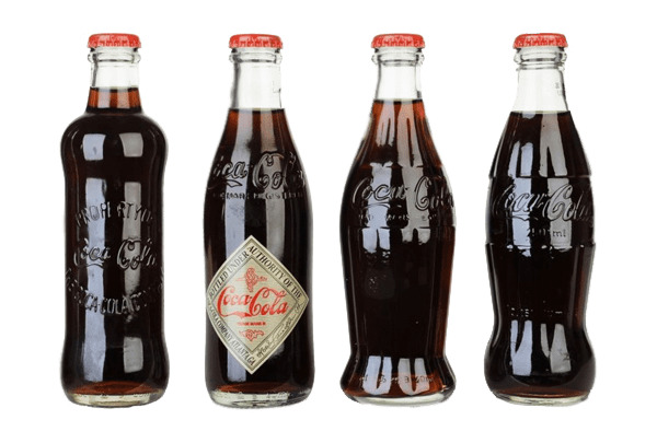 Range Of Vintage Coca Cola Bottles icons