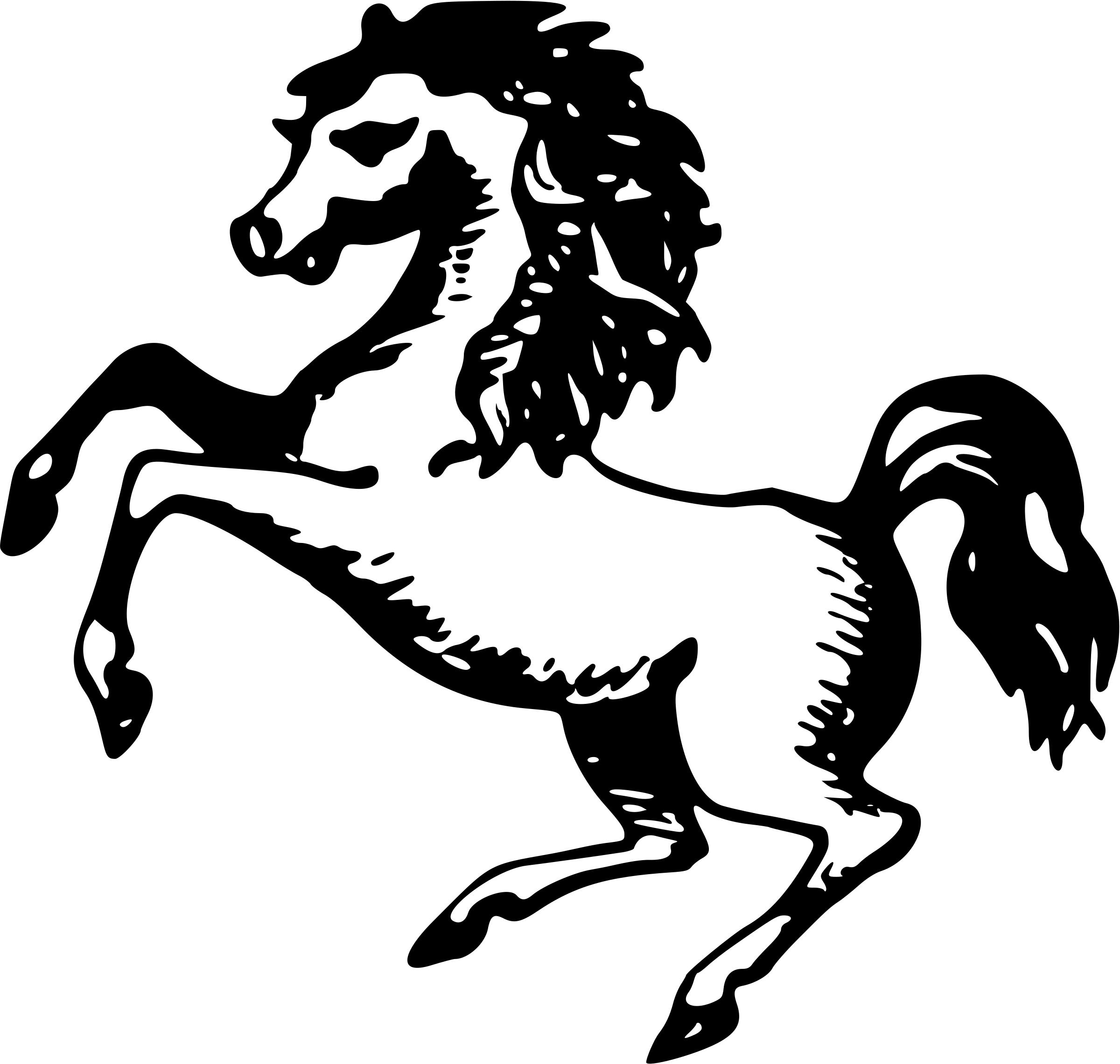Rearing horse png
