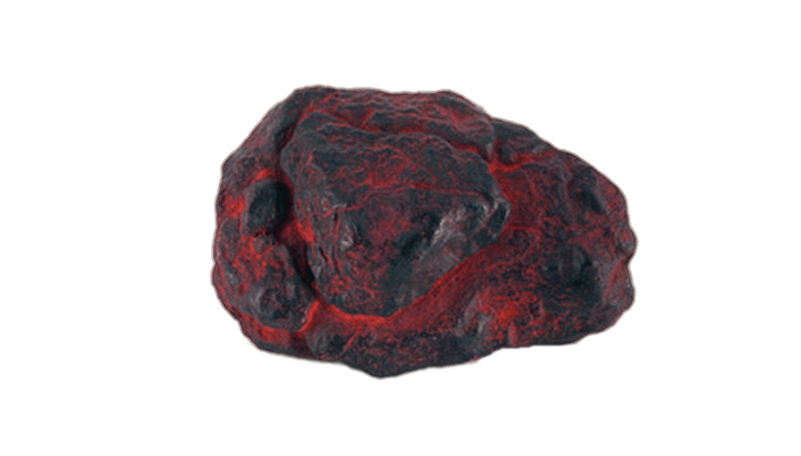 Red and Black Meteorite png