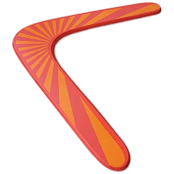 Red and Yellow Boomerang png icons