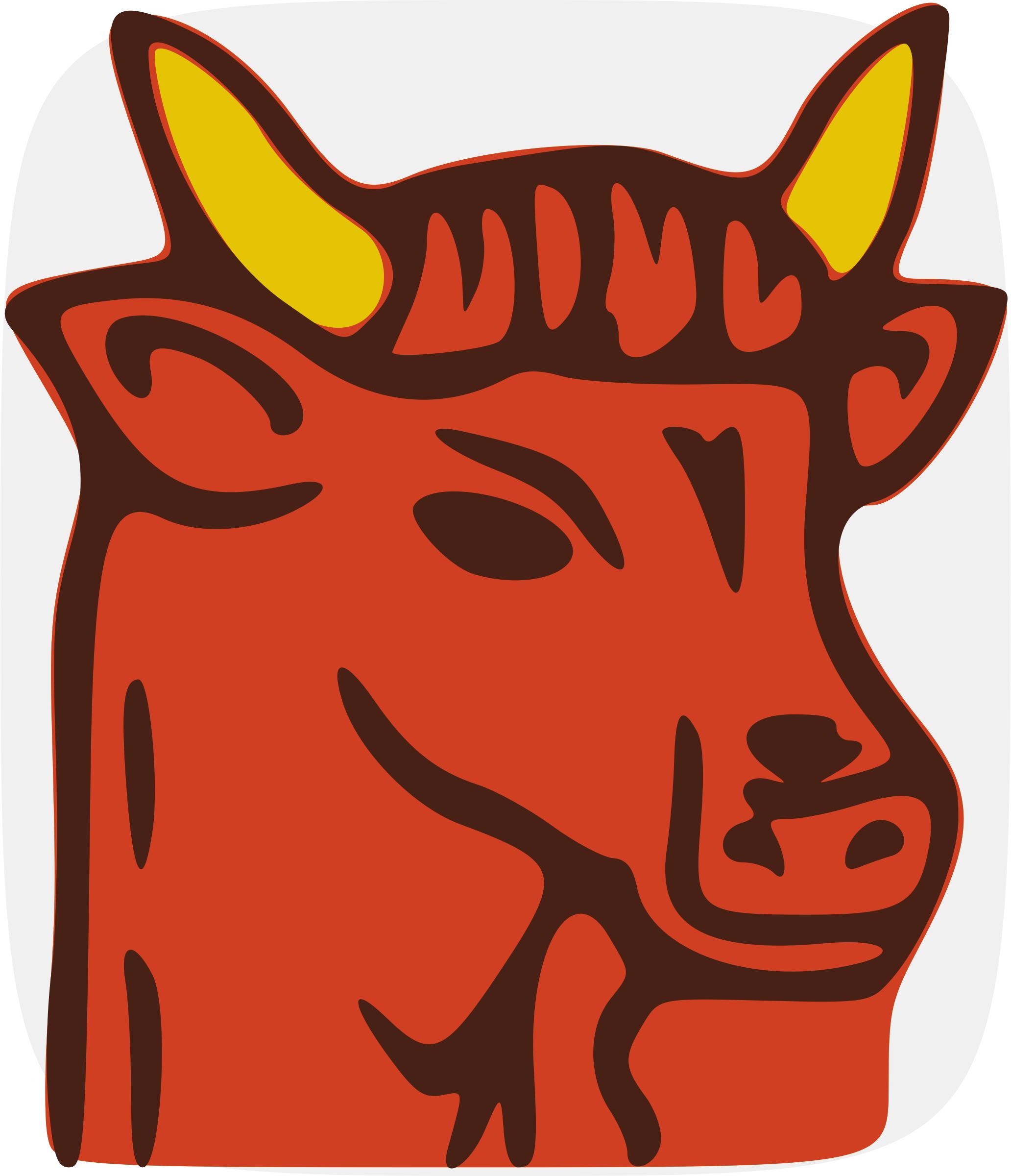 Red bull head 2 png