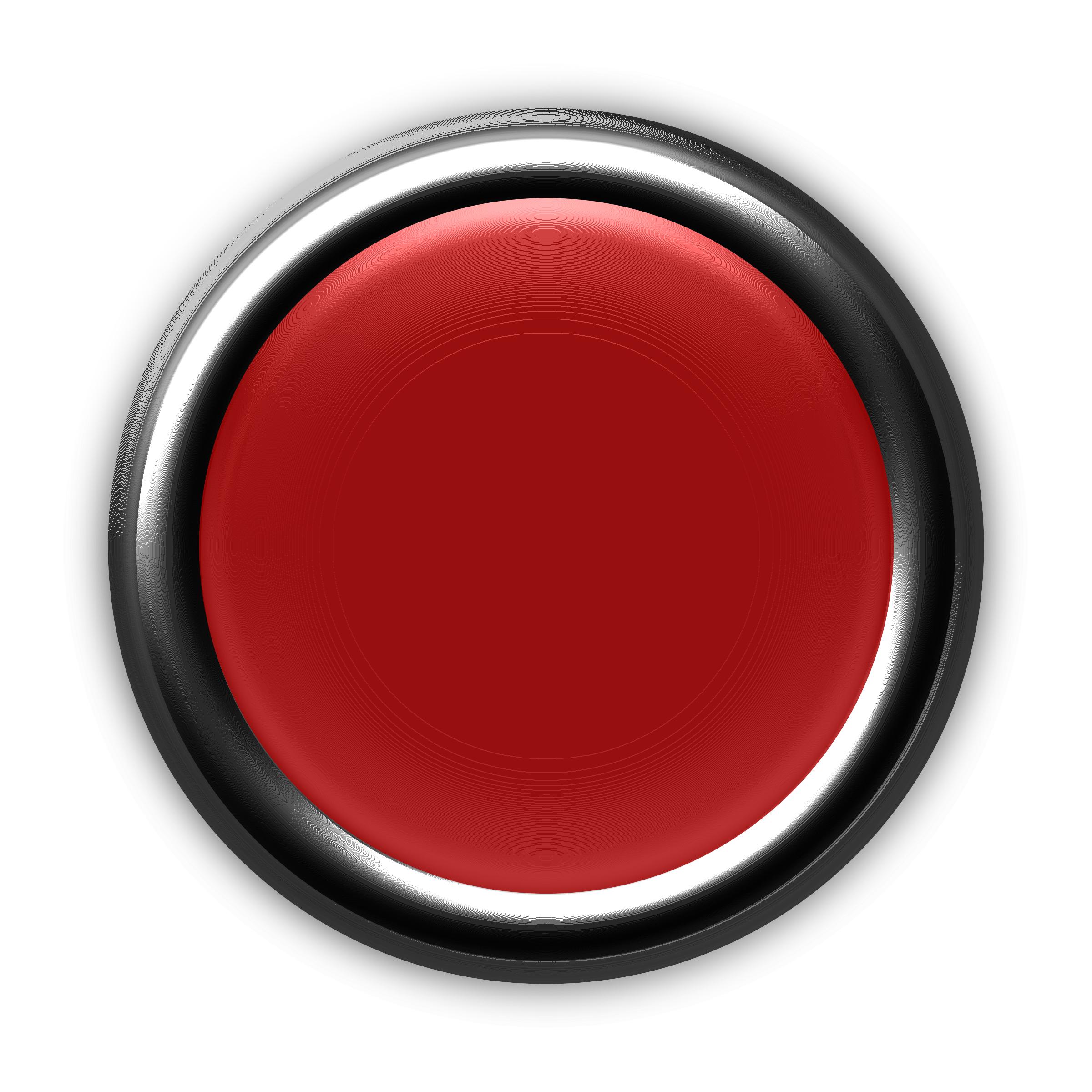 Red Button with Internal Light Turned Off png