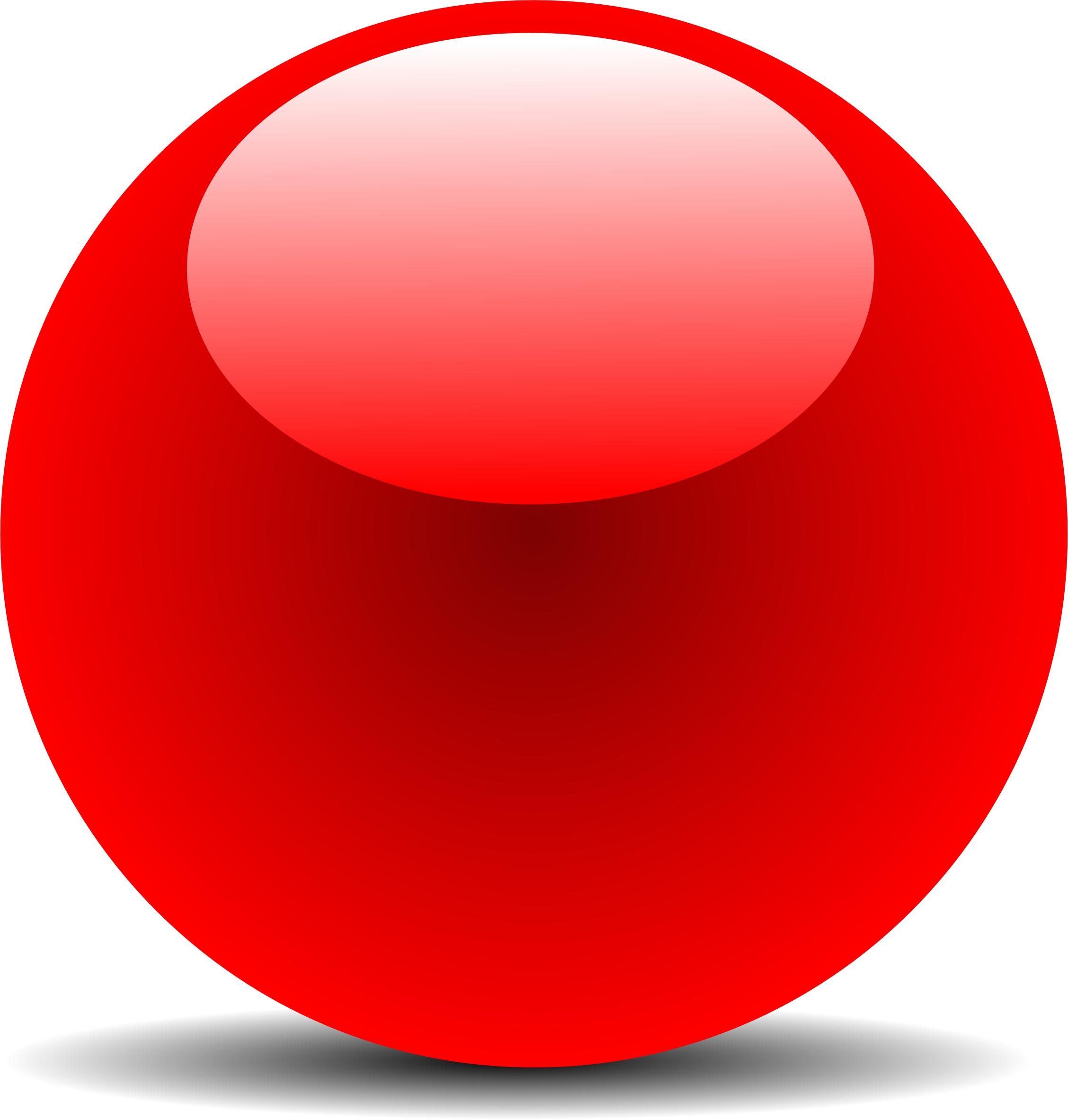 Red Chrome Button png