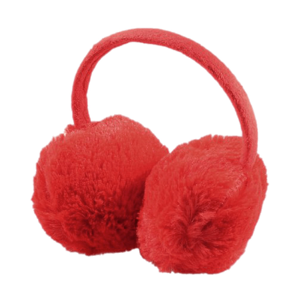 Red Fluffy Earmuffs icons