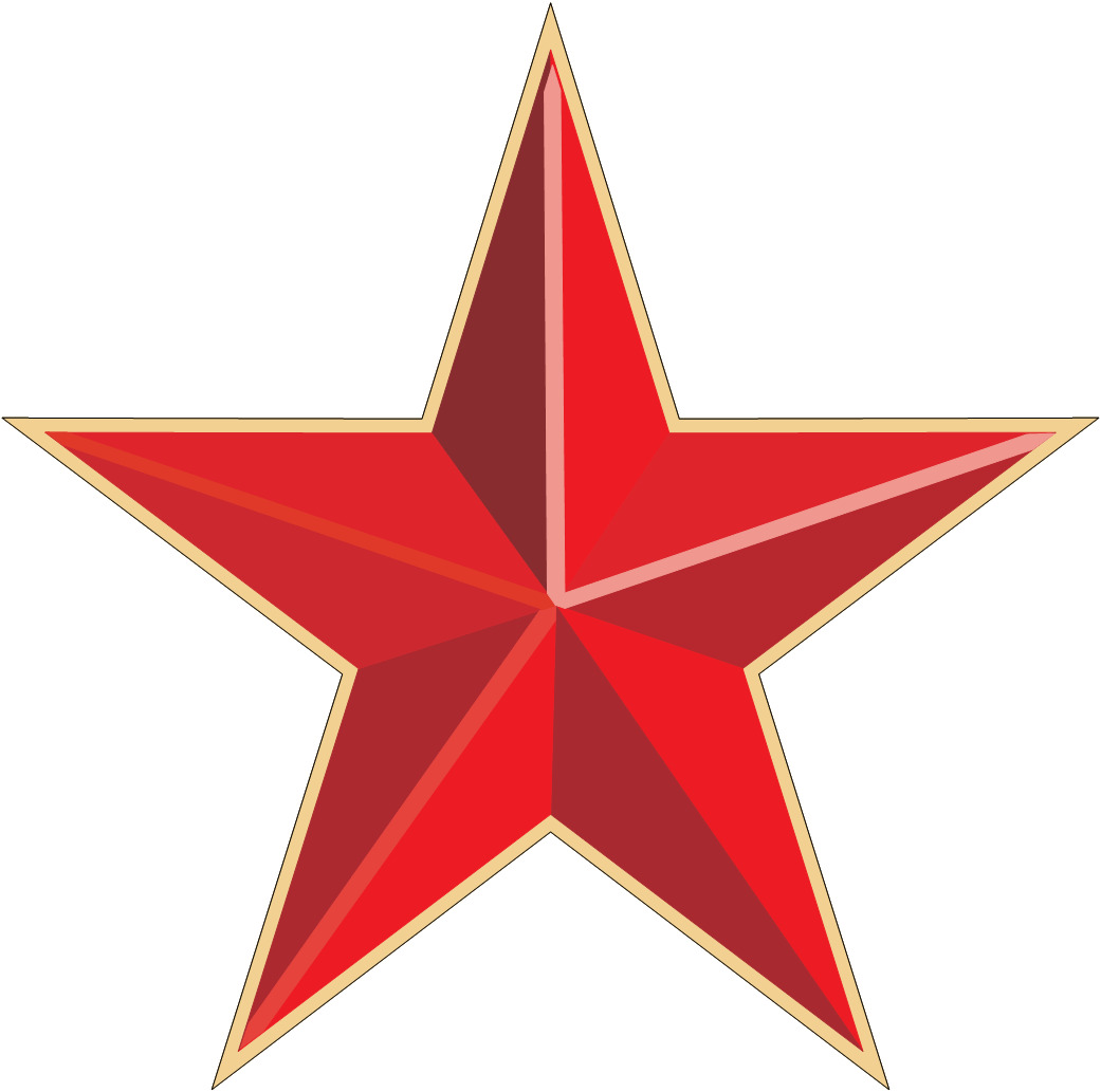 Red Gold Star png icons