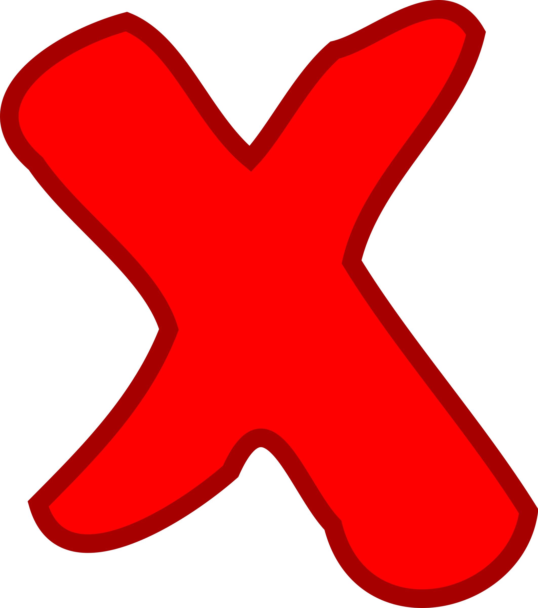 red not OK / failure symbol png