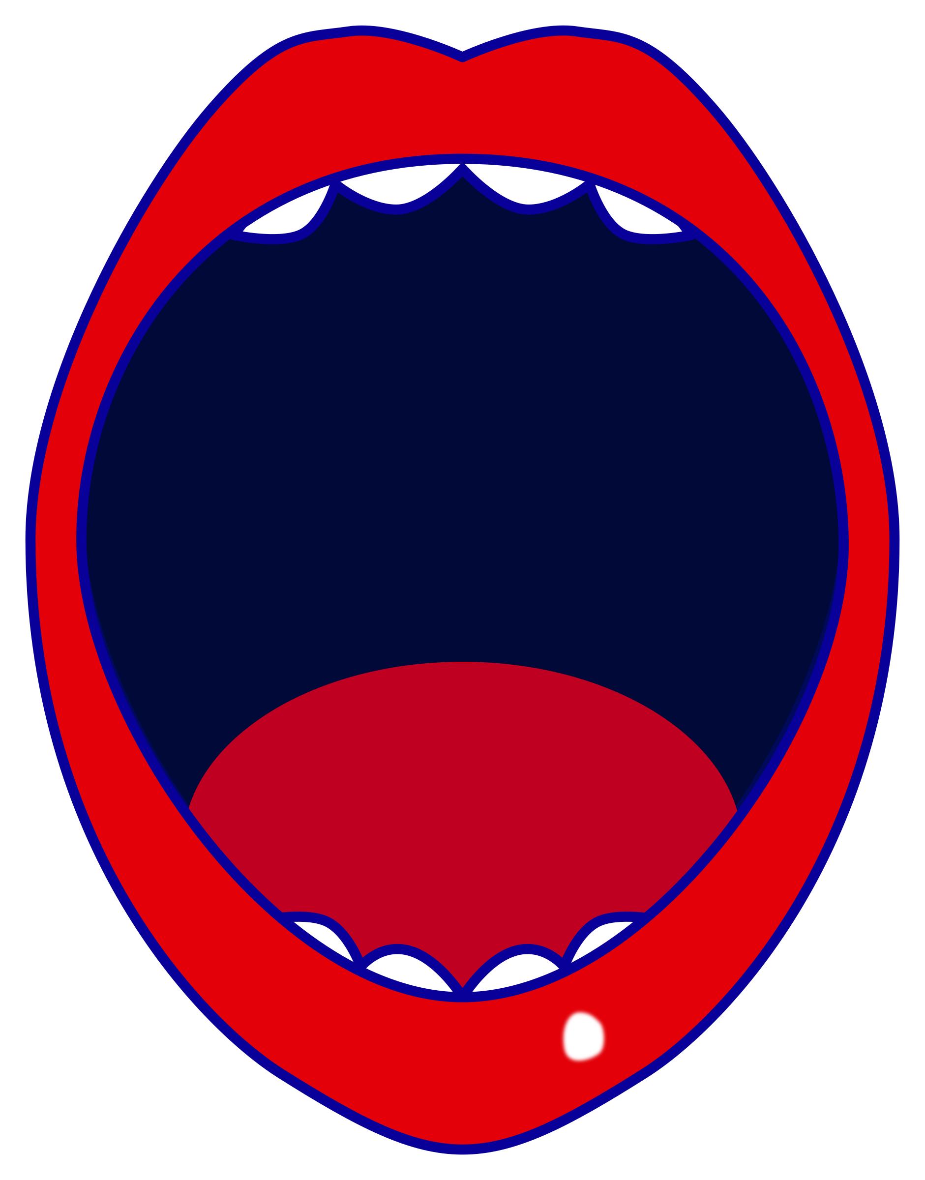 red open mouth png