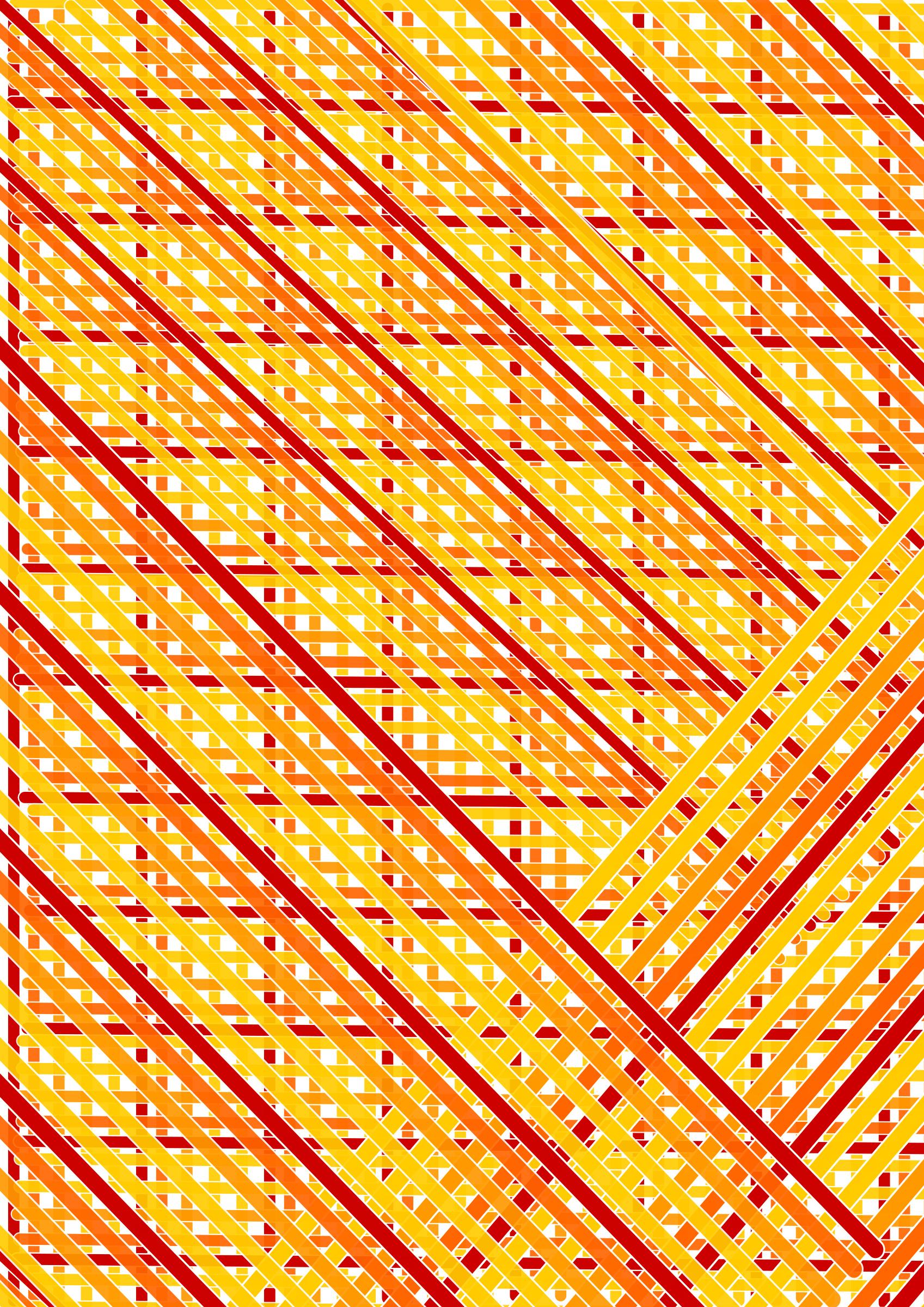 red orange lines across double diagonal png