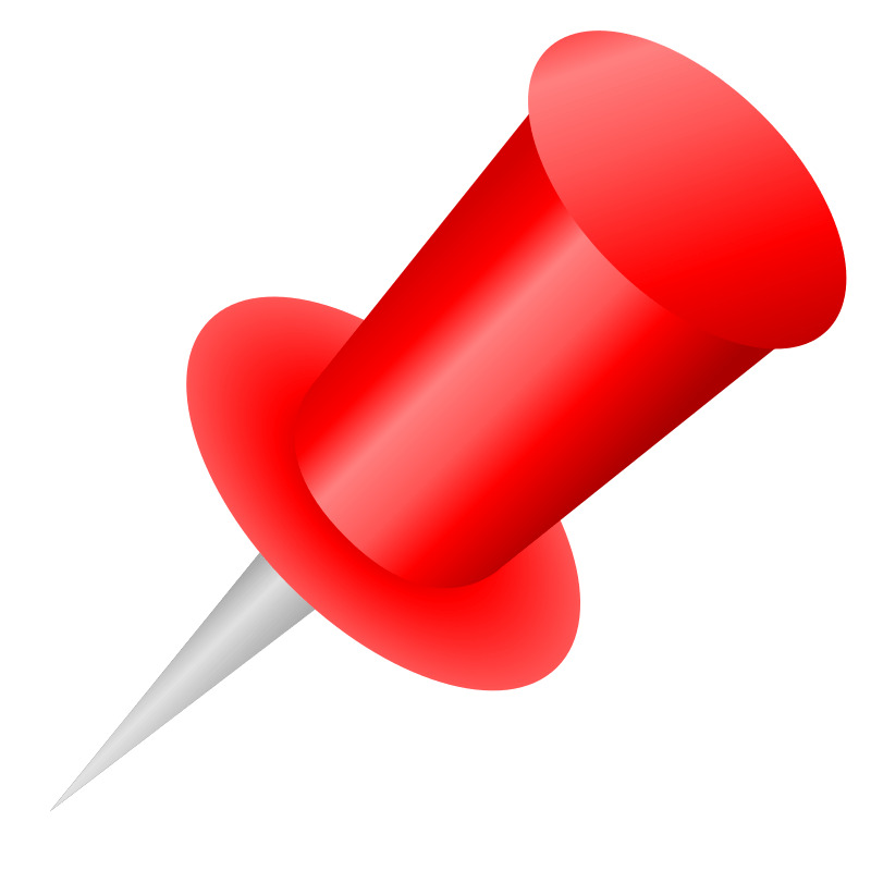 Red Push Pin png icons