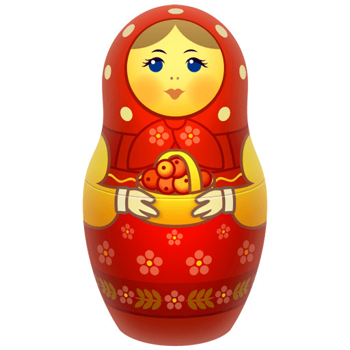 Red Russian Doll icons