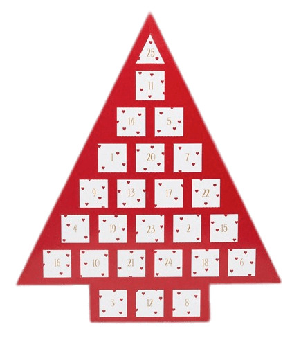Red Tree Advent Calendar icons
