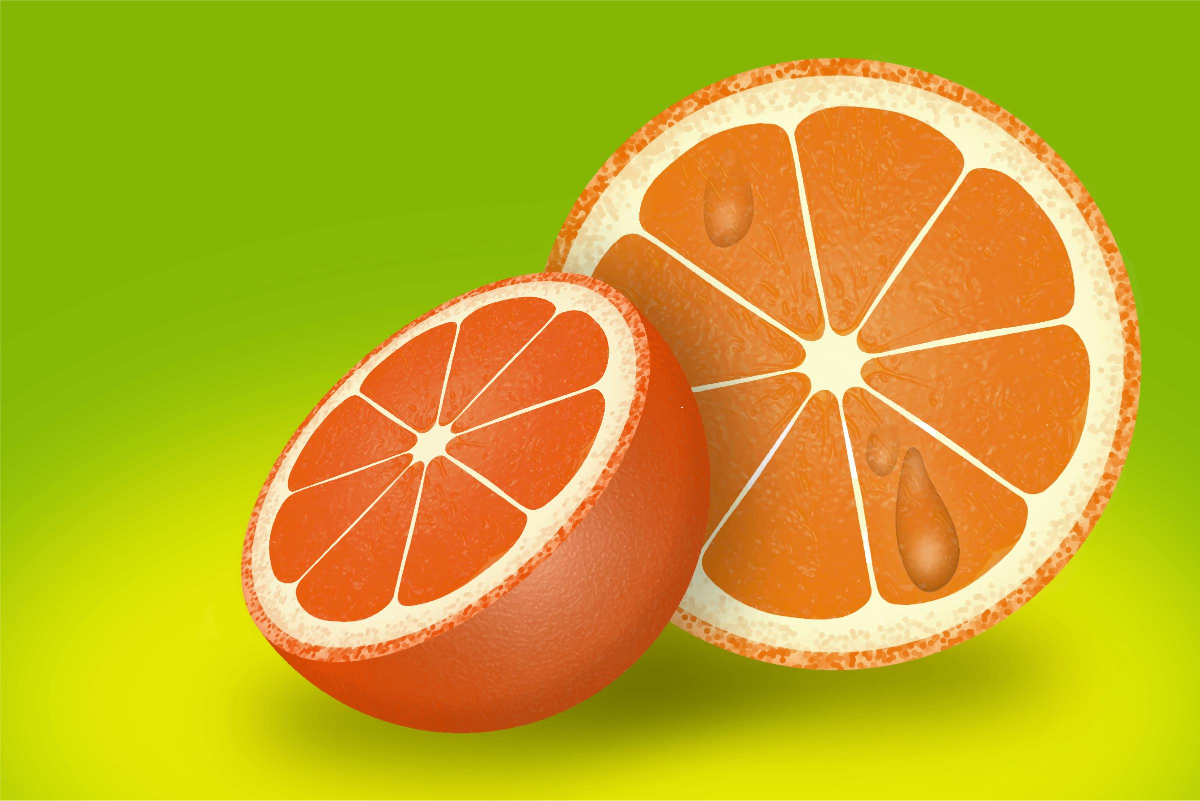 Refreshing Sliced Orange png