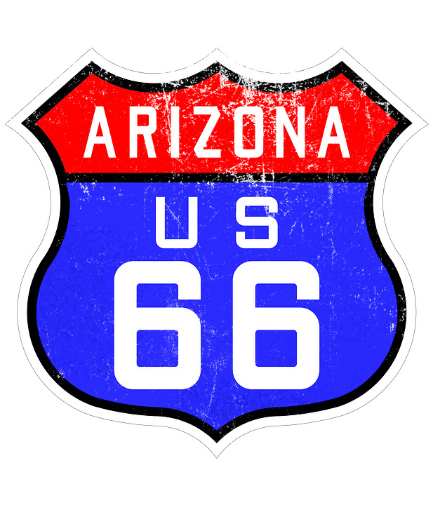 Road 66 Sign icons