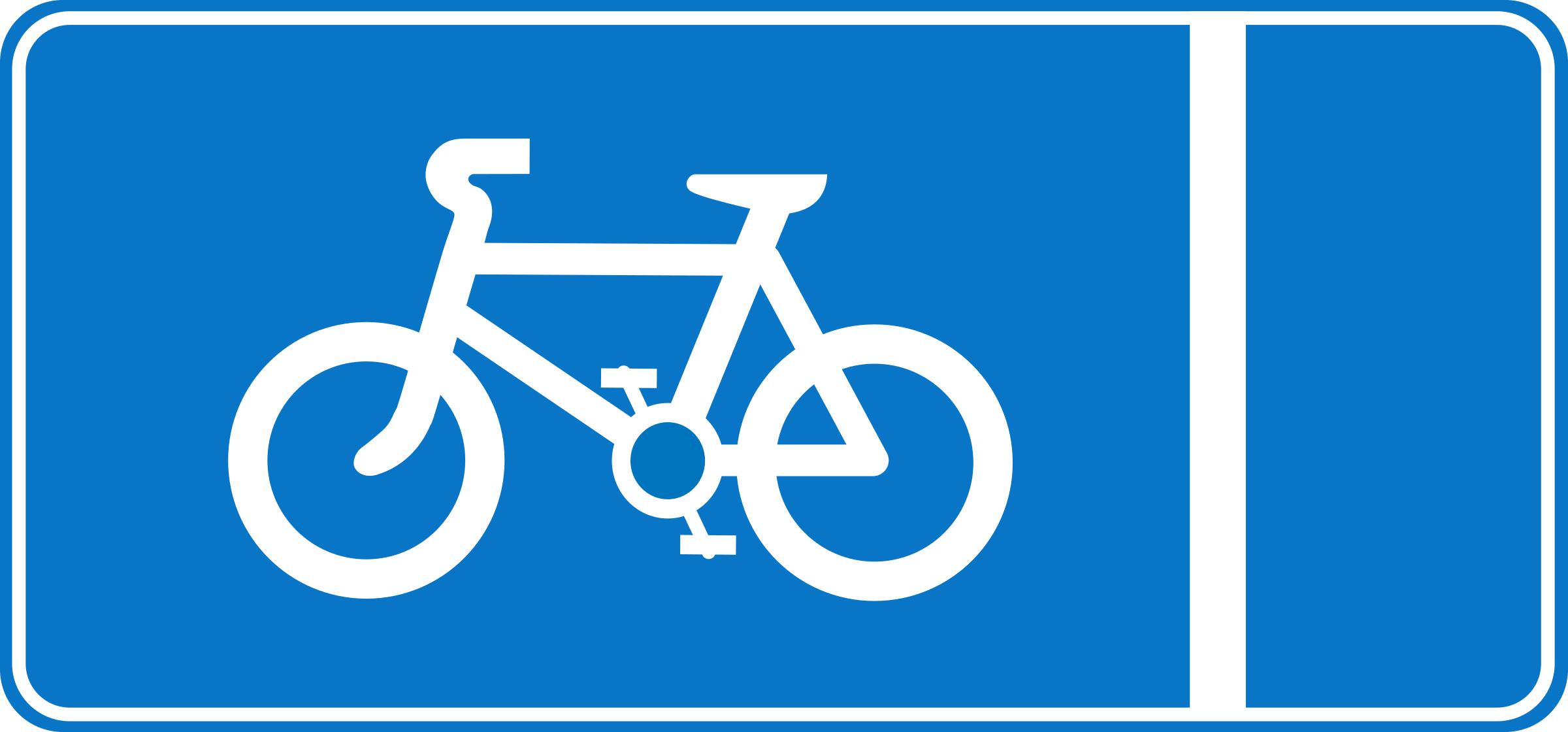 Roadsign Cycle lane png
