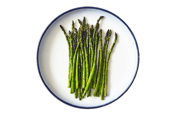 Roasted Asparagus on Plate png icons
