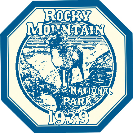 Rocky Mountain National Park Vintage icons