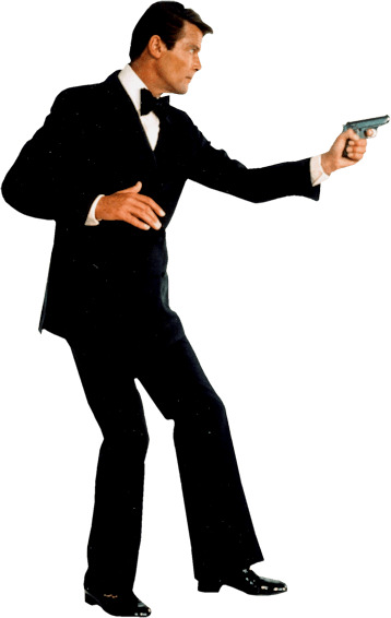 Roger Moore James Bond png icons