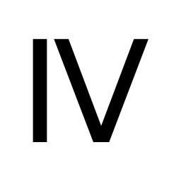 Roman Numeral 4 png