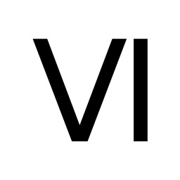 Roman Numeral 6 icons