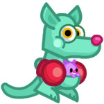 Rooby the Plucky PunchaRoo Side View png