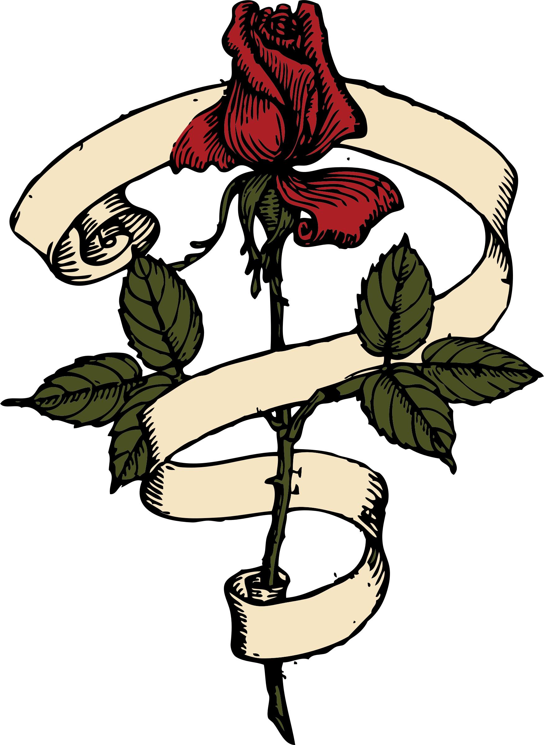 rose scroll png