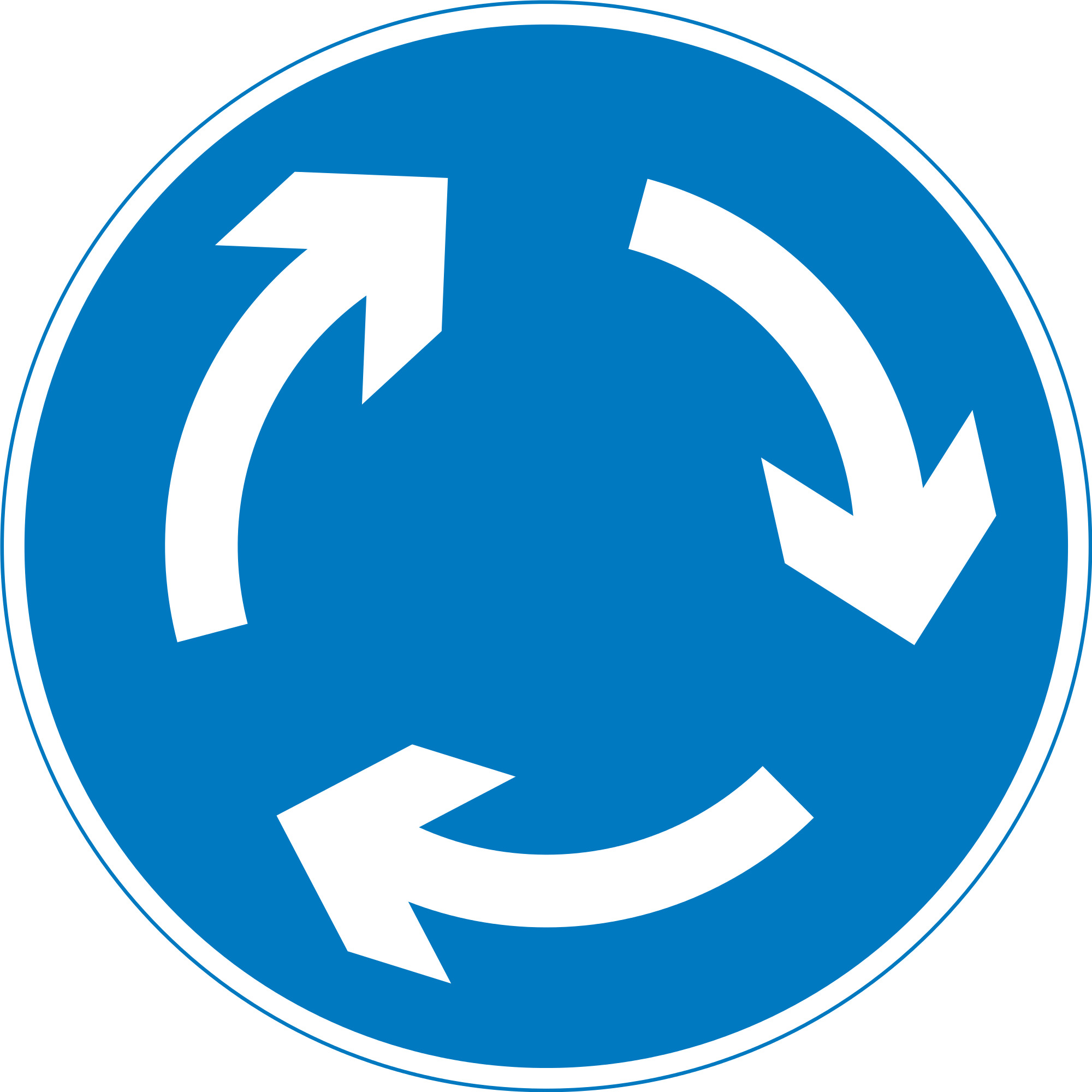 Roundabout Road Sign png icons