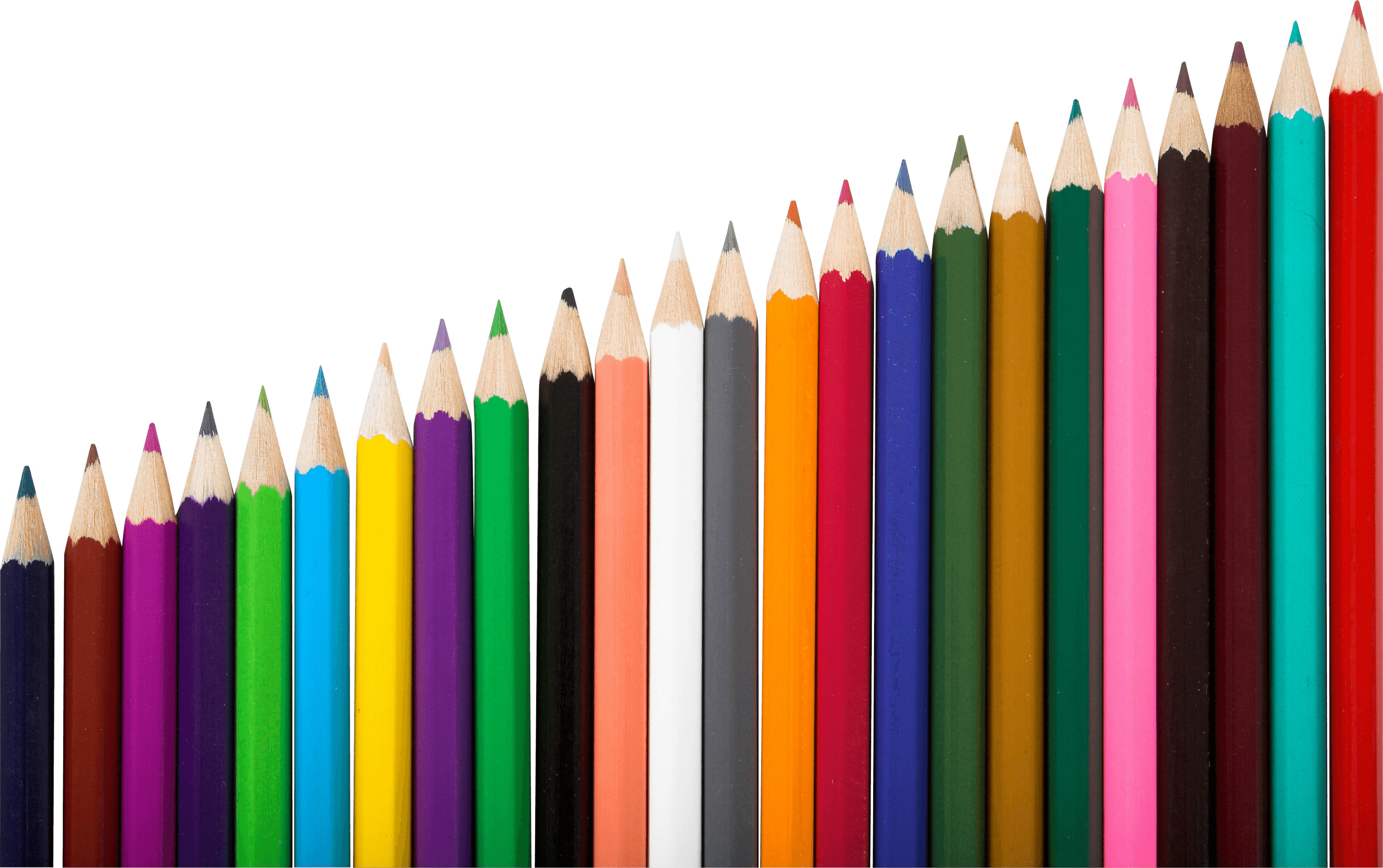 Row Of Colour Pencils png icons