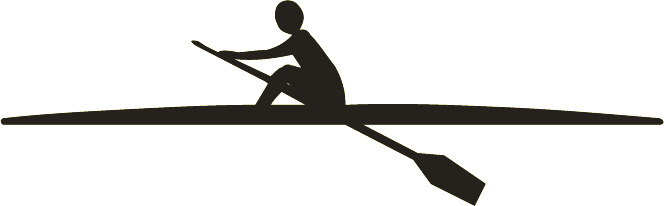 Rowing Silhouette Clipart png icons