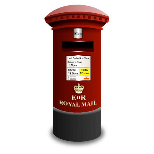 Royal Mail Post Box Icon png icons