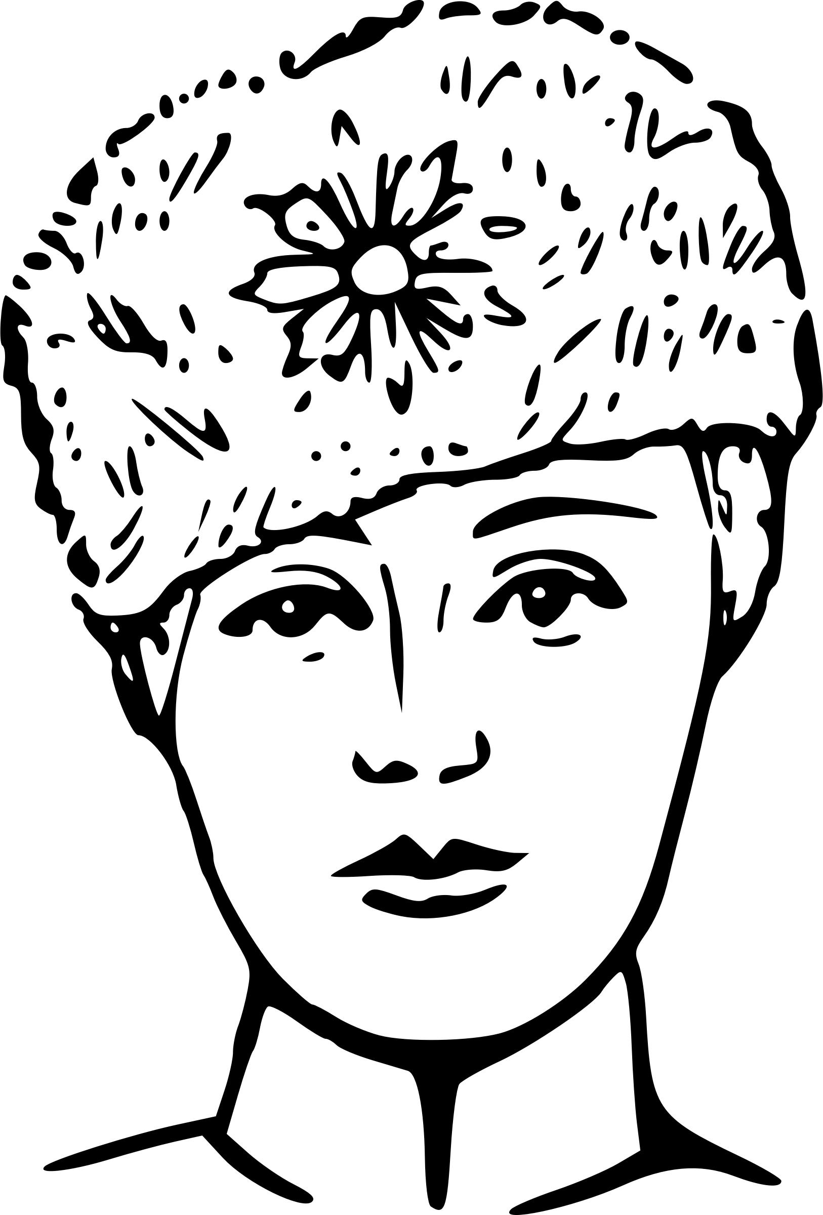 Russian Girl with Fur Cap png