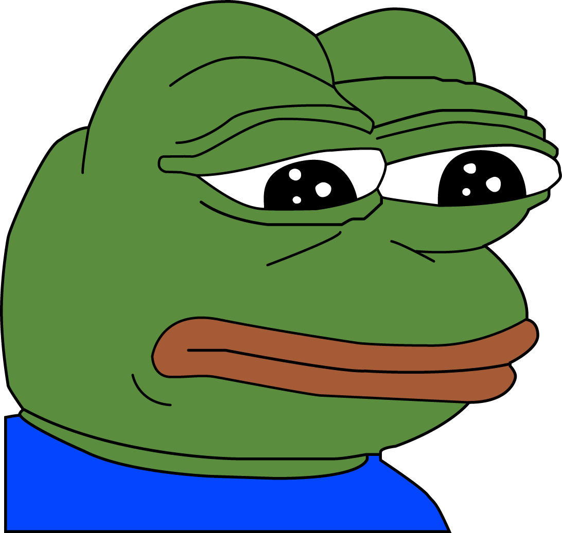 Sad Pepe FeelsBadMan png icons
