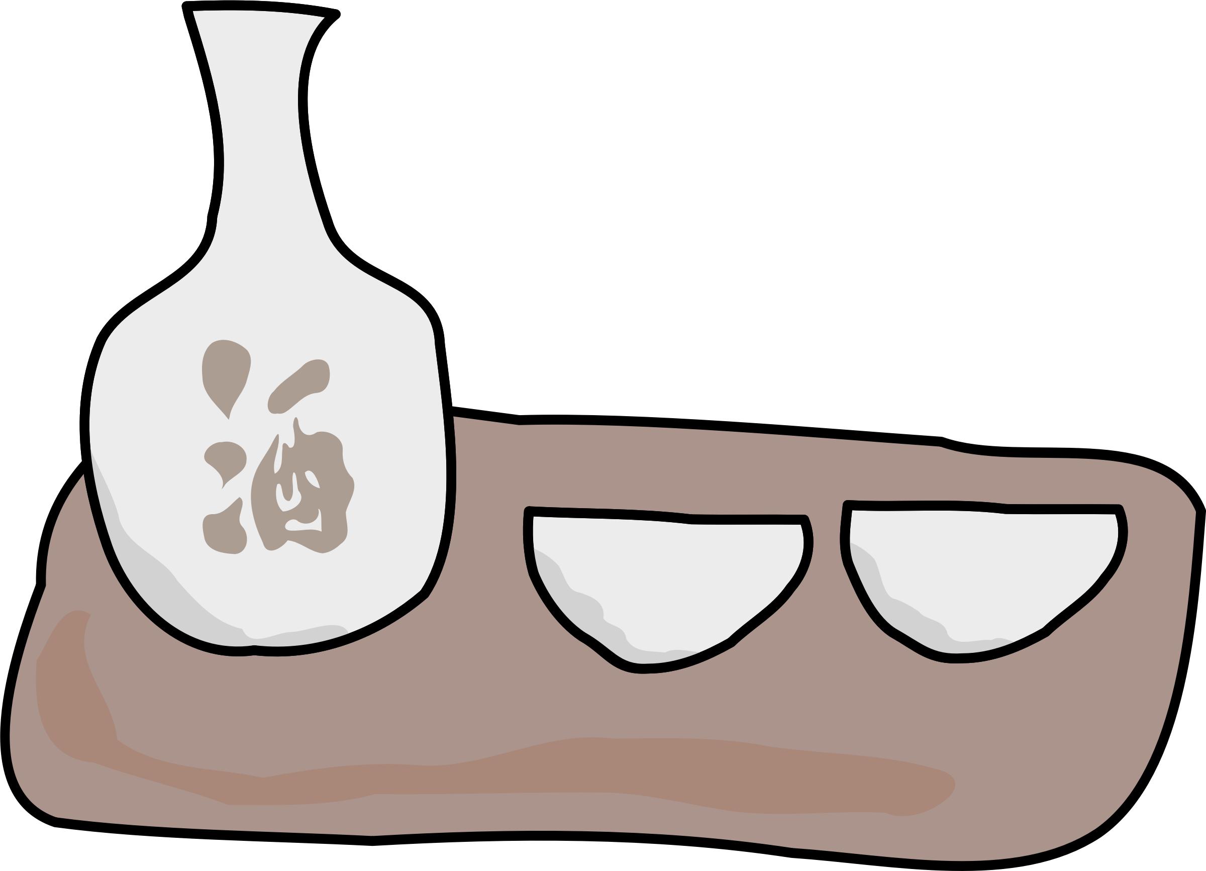 Sake and Cups png