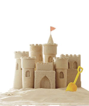 Sand Castle Yellow Spade icons