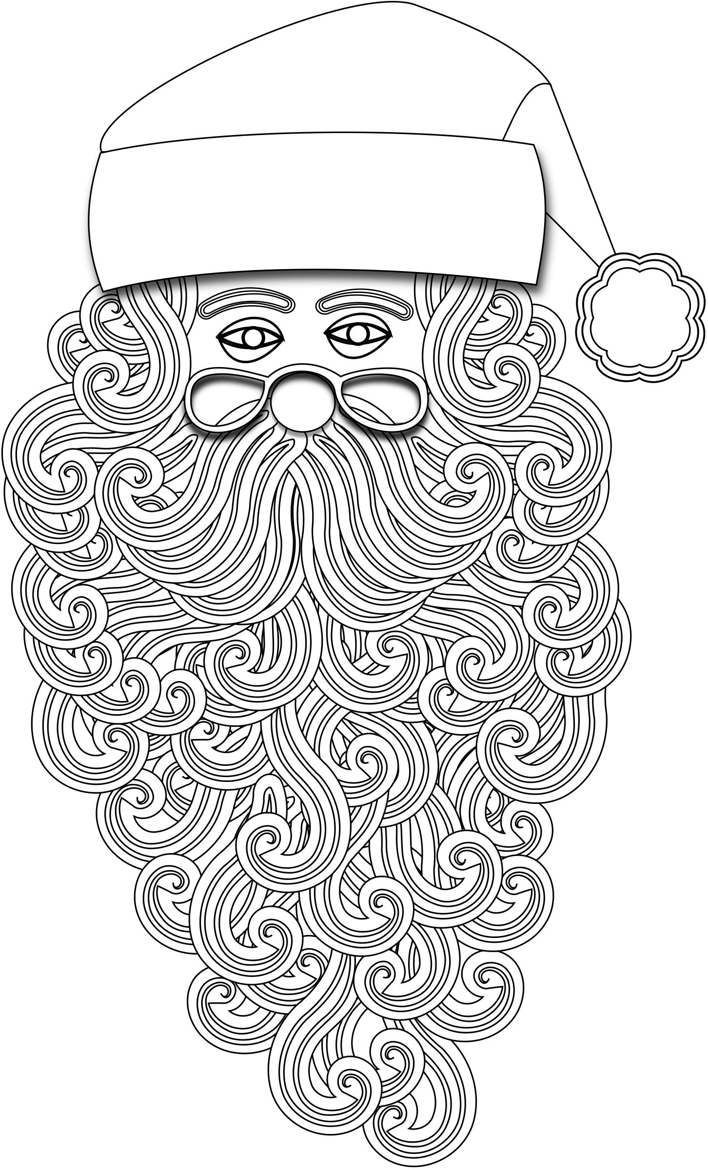Santa 1 Outline PNG icons