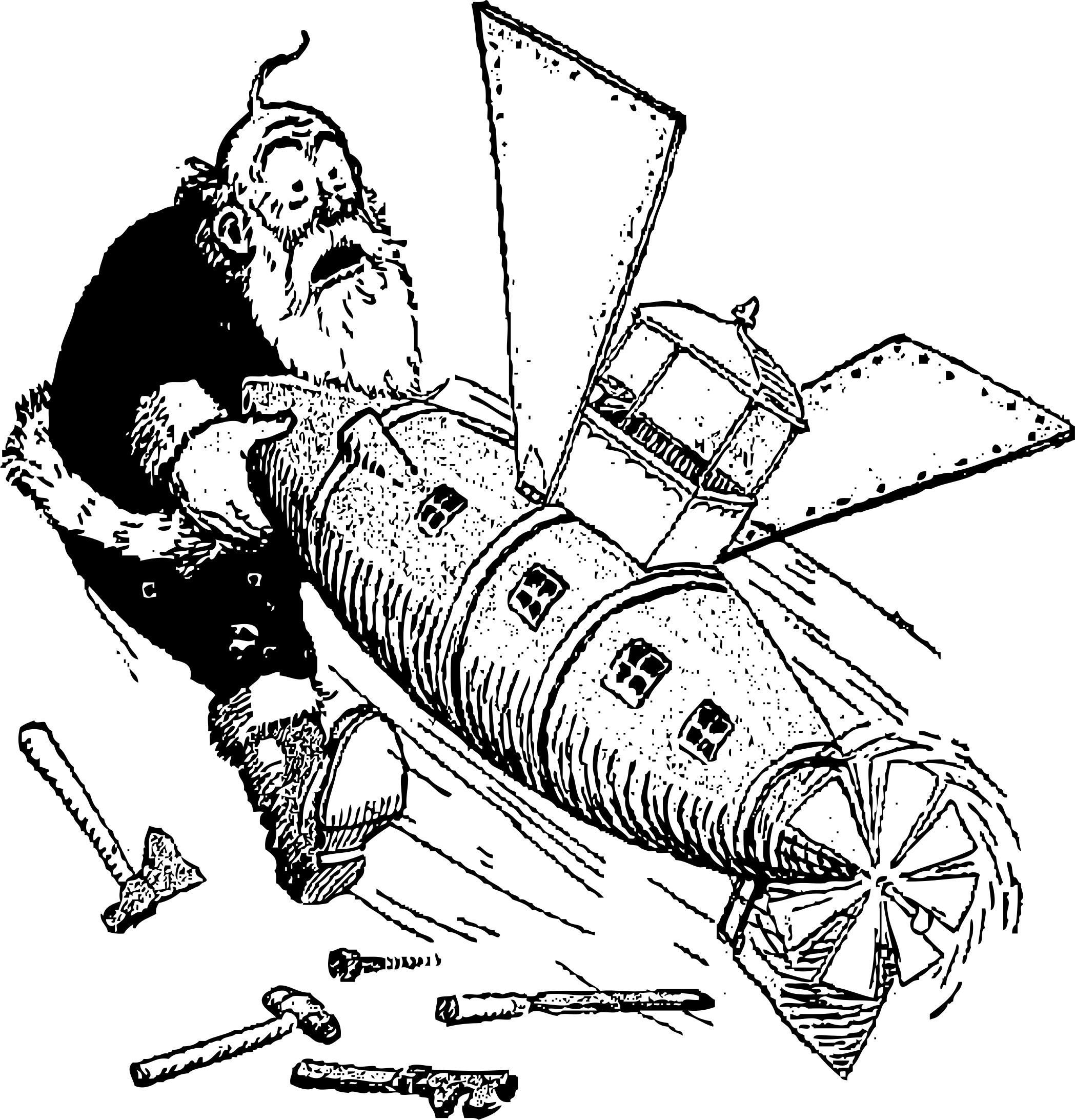 Santa Attacked by Airship png